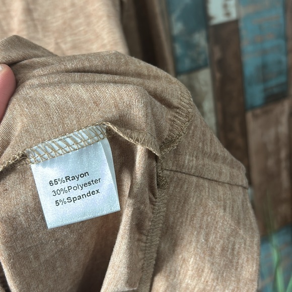NWT small brown soft long sleeve top - Picture 9 of 10